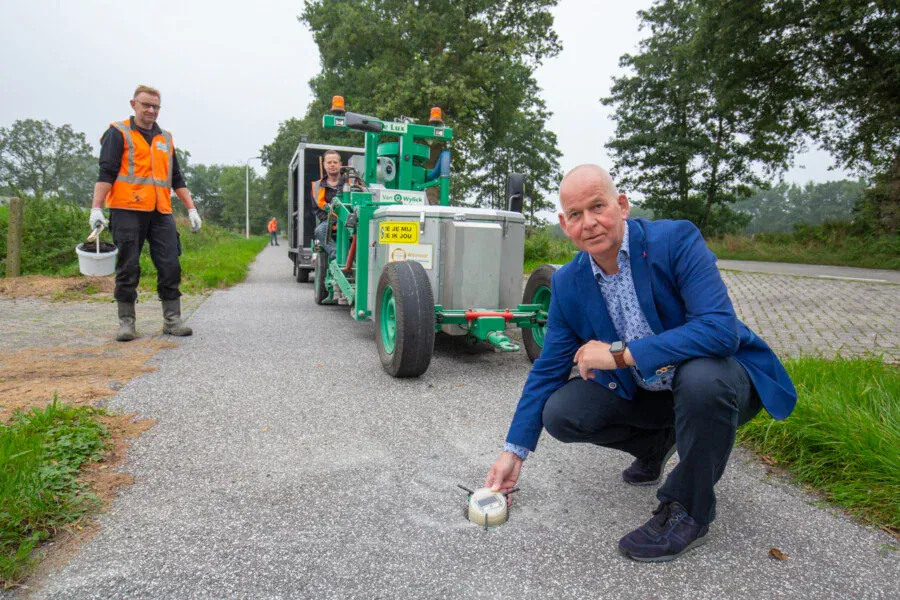 Actieve markering op fietspaden in Gemeente Achtkarspelen